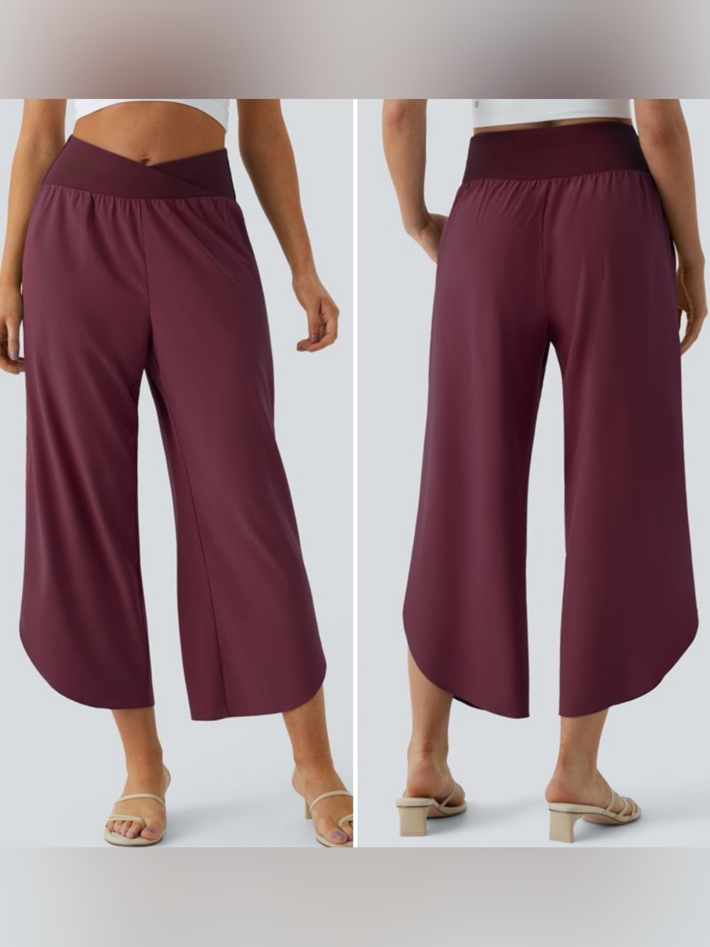NWT Halara Breezeful™ High Waisted Crossover Quick Dry Resort Pants with Pockets